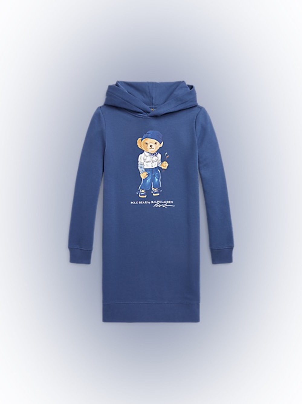 Ralph Lauren Polo Bear Fleece Hoodie Dress, Sz L (12-14)
